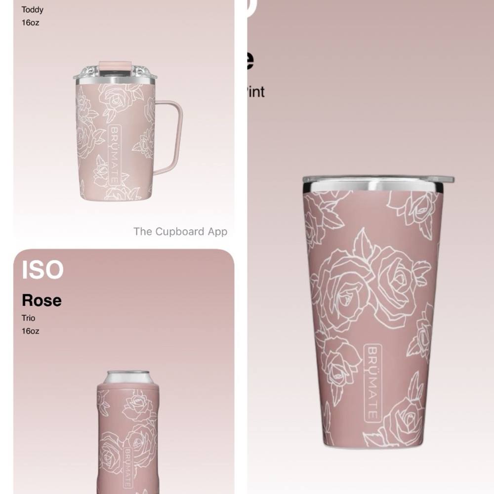 ISO! BrüMate Botanical Rose